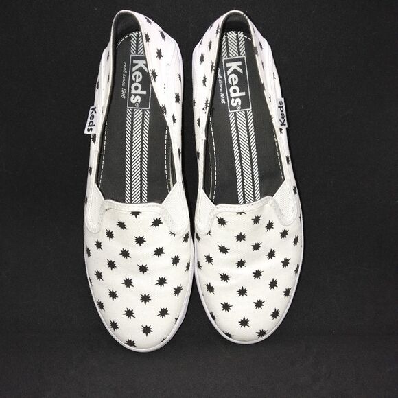 Keds Women's Casual Slip On Sneakers‎ Women's Size 7.5 White, Black - Picture 6 of 8